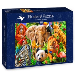 Bluebird Puzzle (70187) - Adrian Chesterman: "Animals for kids" - 500 brikker puslespil