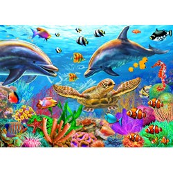 Bluebird Puzzle (70189) - Adrian Chesterman: "Sealife" - 500 brikker puslespil