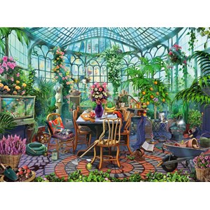 Ravensburger (14832) - "Greenhouse Mornings" - 500 brikker puslespil