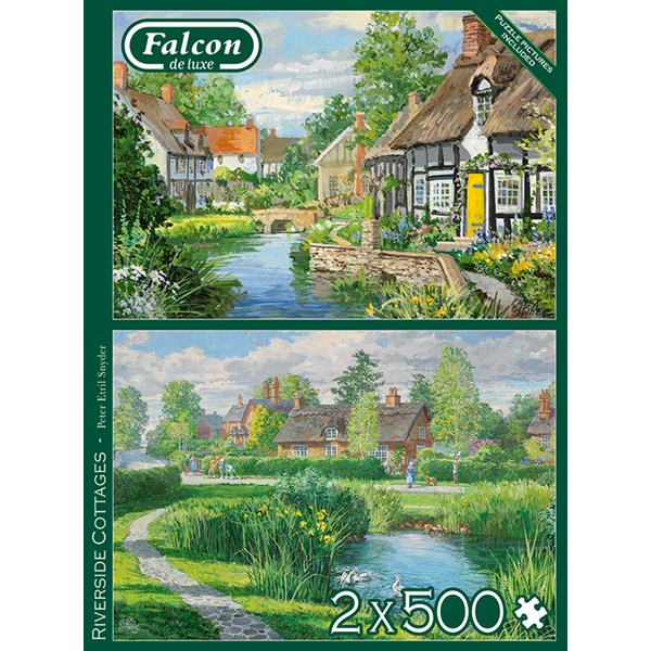 Falcon (11289) - "Riverside Cottages" - 500 brikker puslespil