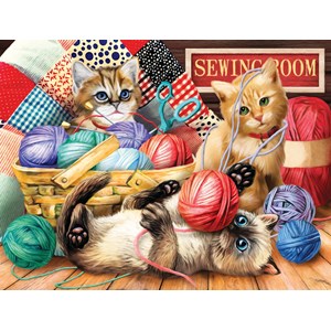 SunsOut (28935) - Tom Wood: "Kitties Fun Time" - 500 brikker puslespil