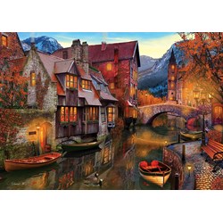 Art Puzzle (5476) - "Canal Homes" - 2000 brikker puslespil