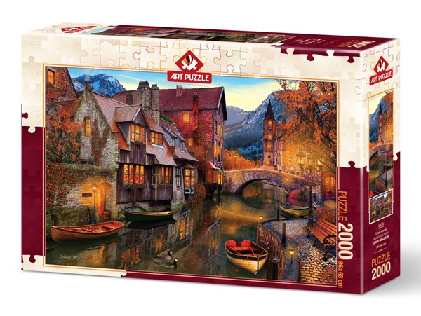 Art Puzzle (5476) - "Canal Homes" - 2000 brikker puslespil