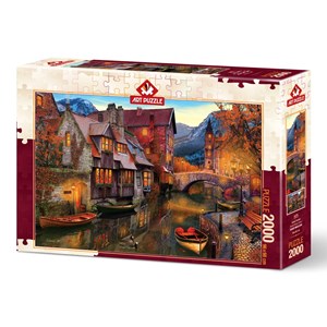 Art Puzzle (5476) - "Canal Homes" - 2000 brikker puslespil
