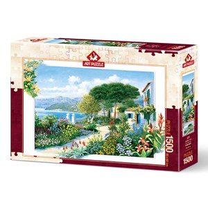 Art Puzzle (5370) - "Coastline Town" - 1500 brikker puslespil