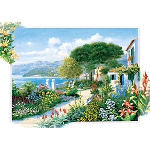Art Puzzle (5370) - "Coastline Town" - 1500 brikker puslespil