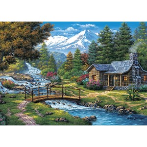 Art Puzzle (5471) - "Two Cascades" - 2000 brikker puslespil