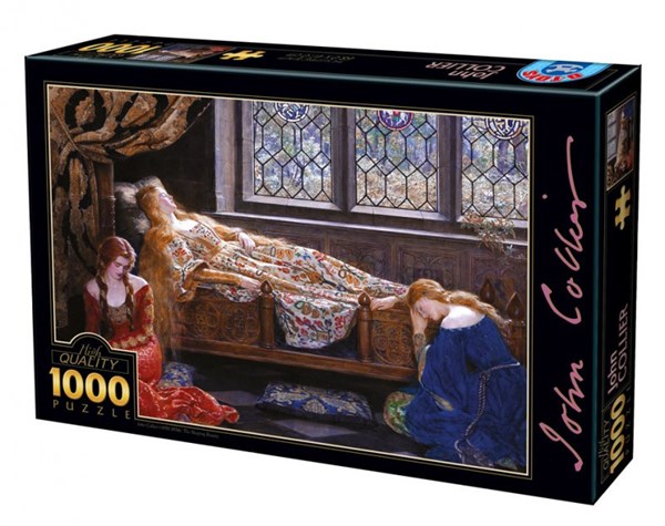 Art Puzzle (73822) - John Collier: "The Sleeping Beauty" - 1000 brikker puslespil