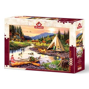 Art Puzzle (5520) - "Camping Friends" - 3000 brikker puslespil