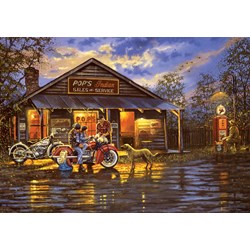 Art Puzzle (5190) - "Motorcyclist" - 1000 brikker puslespil