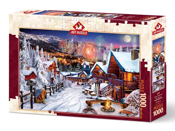 Art Puzzle (5183) - "Winter Fun" - 1000 brikker puslespil
