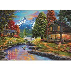 Art Puzzle (4575) - "Two Shores A Forest" - 2000 brikker puslespil