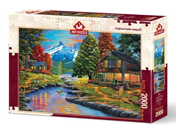 Art Puzzle (4575) - "Two Shores A Forest" - 2000 brikker puslespil