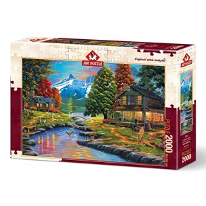 Art Puzzle (4575) - "Two Shores A Forest" - 2000 brikker puslespil