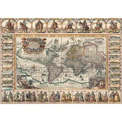 Art Puzzle (4584) - "Ancient World Map" - 1000 brikker puslespil