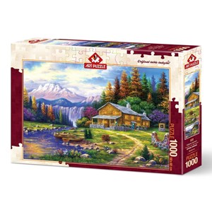 Art Puzzle (4230) - "Sunset on the Mountains" - 1000 brikker puslespil