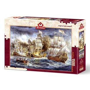 Art Puzzle (4549) - "Battleship War" - 1500 brikker puslespil
