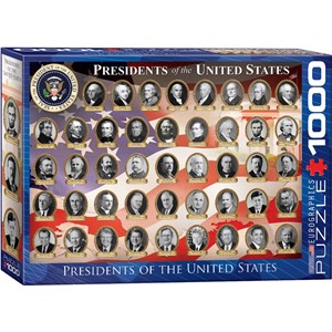 Eurographics (6000-1432) - "Presidents of the United States" - 1000 brikker puslespil