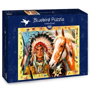 Bluebird Puzzle (70284) - "Indian Chief" - 1500 brikker puslespil