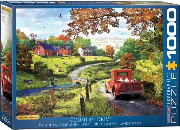 Eurographics (6000-0968) - Dominic Davison: "The Country Drive" - 1000 brikker puslespil