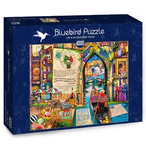 Bluebird Puzzle (70259) - Aimee Stewart: "Life is an Open Book Venice" - 4000 brikker puslespil