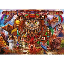 Bluebird Puzzle (70257) - Ciro Marchetti: "Animal Totem" - 4000 brikker puslespil