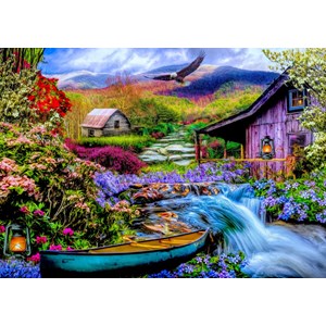 Bluebird Puzzle (70210) - "Heaven on Earth in the Mountains" - 1500 brikker puslespil