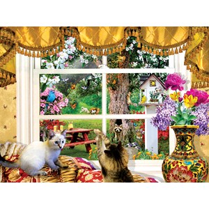 SunsOut (35094) - Lori Schory: "Through a Window" - 1000 brikker puslespil