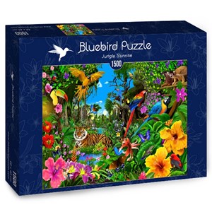 Bluebird Puzzle (70150) - "Jungle Sunrise" - 1500 brikker puslespil
