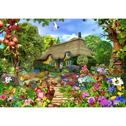 Bluebird Puzzle (70141) - "English Cottage Garden" - 1500 brikker puslespil