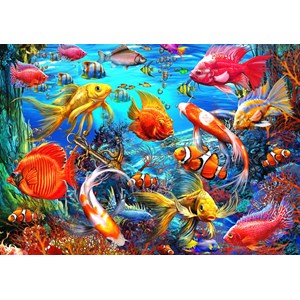 Bluebird Puzzle (70192) - Ciro Marchetti: "Tropical Fish" - 1500 brikker puslespil