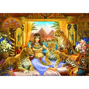 Bluebird Puzzle (70198) - "Egyptian Queen of the Leopards" - 2000 brikker puslespil