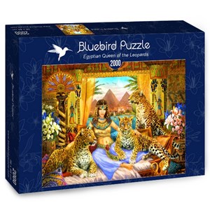 Bluebird Puzzle (70198) - "Egyptian Queen of the Leopards" - 2000 brikker puslespil