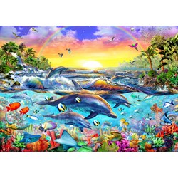Bluebird Puzzle (70015) - Adrian Chesterman: "Tropical Cove" - 2000 brikker puslespil