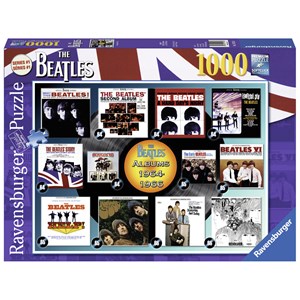 Ravensburger (19753) - "Beatles: Albums 1964-66" - 1000 brikker puslespil