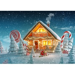 Bluebird Puzzle (70365) - "Christmas Cottage" - 500 brikker puslespil