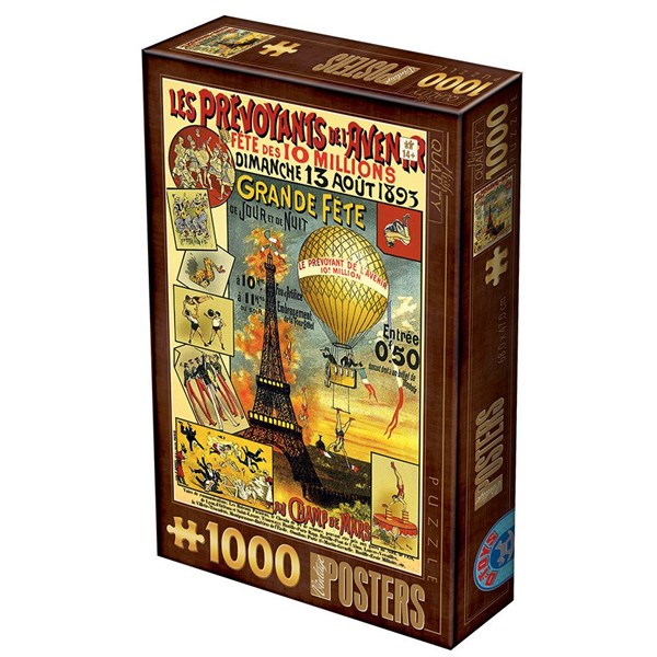 D-Toys (74591) - "Paris" - 1000 brikker puslespil