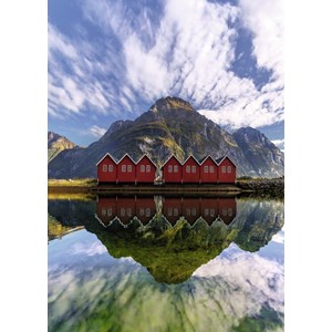 Ravensburger (15256) - "Sunndalsora, Norge" - 1000 brikker puslespil