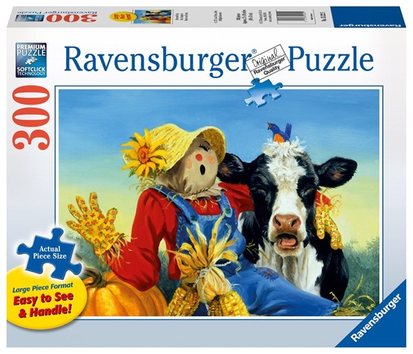 Ravensburger (13222) - Linda Picken: "Barnyard Duet" - 300 brikker puslespil