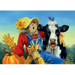 Ravensburger (13222) - Linda Picken: "Barnyard Duet" - 300 brikker puslespil