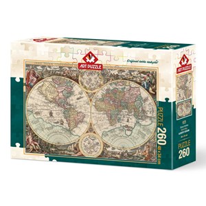Art Puzzle (4276) - "World Map" - 260 brikker puslespil