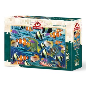 Art Puzzle (4270) - "Multi Fish" - 260 brikker puslespil