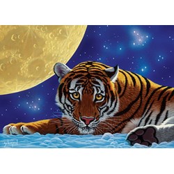 Art Puzzle (5072) - "Tiger Moon" - 500 brikker puslespil