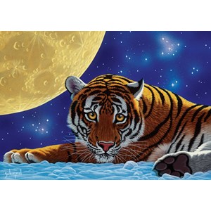Art Puzzle (5072) - "Tiger Moon" - 500 brikker puslespil
