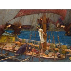 D-Toys (72917-WA01) - John William Waterhouse: "Ulysses and the Sirens, 1891" - 2000 brikker puslespil