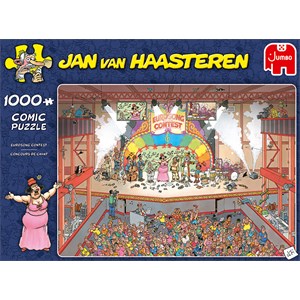 Jumbo (20025) - Jan van Haasteren: "Eurosong Contest" - 1000 brikker puslespil