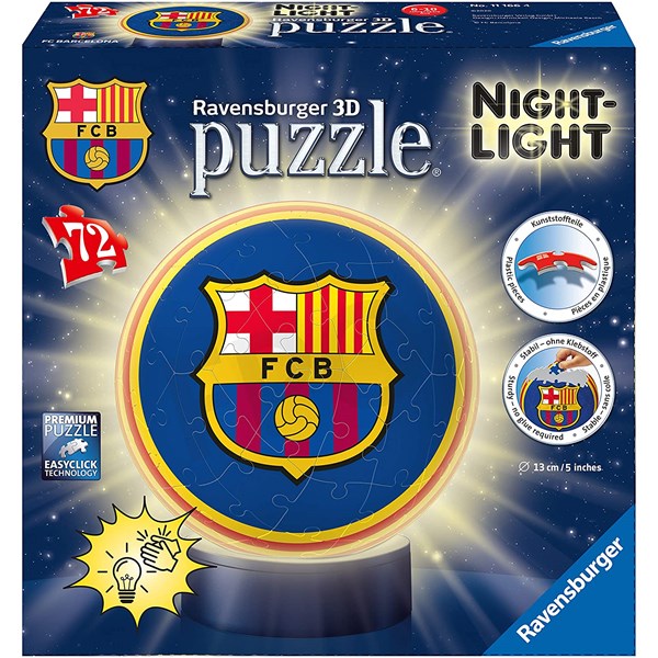 Ravensburger (11166) - "FC Barcelona" - 72 brikker puslespil
