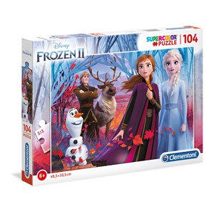 Clementoni (27274) - "Disney Frozen 2" - 104 brikker puslespil