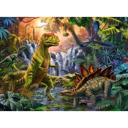 Ravensburger (12888) - "Dinosaurer" - 100 brikker puslespil
