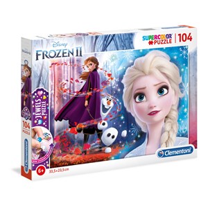 Clementoni (20164) - "Disney Frozen 2" - 104 brikker puslespil